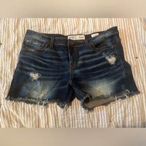Bke Distressed Denim Payton shorts. Size 33. In great condition.